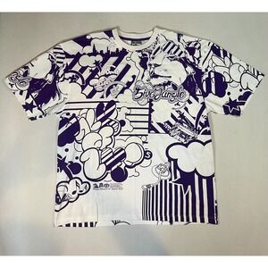 Vintage 90s 5ive Jungle 3XL Purple/White T-Shirt Cool Graphic